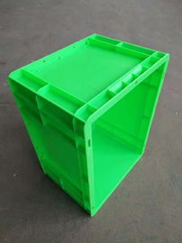 Thân thiện với môi trường Thùng xếp chồng Euro 400 * 300 mm Màu nhựa nguyên sinh Tùy chỉnh