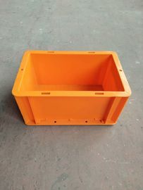 Màu cam Hộp chứa xếp chồng Euro 300 * 200 mm / Hộp chứa bằng nhựa có thể xếp chồng lên nhau