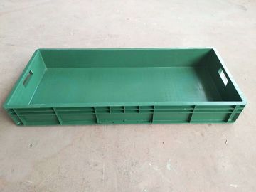 Hộp xếp chồng Polyethylene Euro Virgin 900 * 400 * 120 mm Gia cố bên trong để lưu trữ bộ phân chia tải ổn định