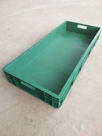 Hộp xếp chồng Polyethylene Euro Virgin 900 * 400 * 120 mm Gia cố bên trong để lưu trữ bộ phân chia tải ổn định