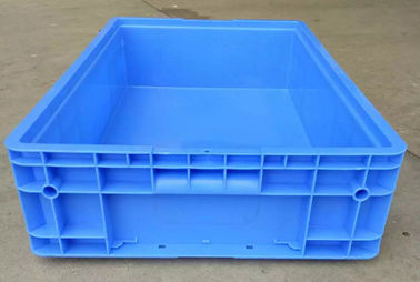 Kích thước tiêu chuẩn Lưu trữ chiều cao thấp hơn Hộp chứa xếp chồng Euro / Hộp chứa PE nguyên chất công nghiệp