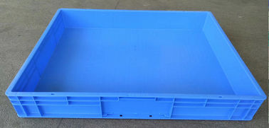 800 * 600 * 120 mm Hộp xếp chồng nhựa PP hoặc PE nguyên chất / Hộp xếp chồng Euro