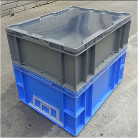 800 * 600 * 120 mm Hộp xếp chồng nhựa PP hoặc PE nguyên chất / Hộp xếp chồng Euro