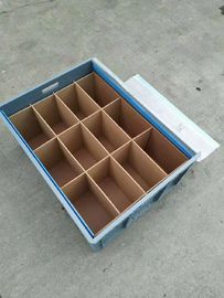 Công nghiệp động cơ Khối lượng lớn Hộp chứa xếp chồng Châu Âu 1000 * 400 * 290 mm Màu nhựa nguyên sinh tùy chỉnh