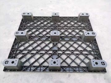 Pallet nhựa đen HDPE 1200 * 1000 mm được gia cố