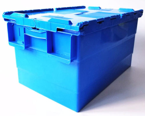 Hộp đựng bằng nhựa 60L màu xanh xám xanh có nắp