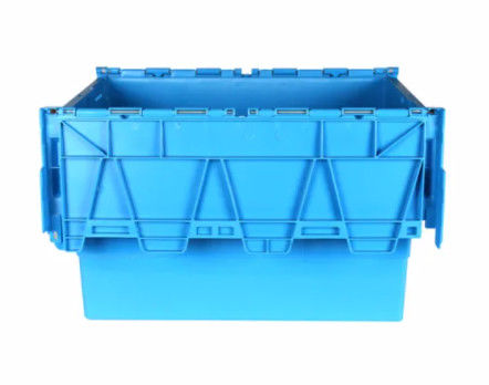 Hộp đựng có nắp gắn bằng nhựa nguyên sinh Có thể xếp chồng lên nhau Hộp tote di chuyển có thể xếp chồng lên nhau