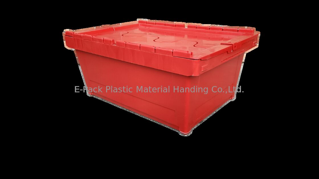 Thùng nhựa PP chống va đập có nắp gắn liền Kích thước tiêu chuẩn 600x400mm Tùy chỉnh màu sắc và in logo lớn để tải
