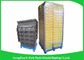 Nestable Plastic Attached Lid Containers ,  Industrial Storage Turnover Crate