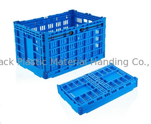 Thùng màu xanh có thể thu gọn có thể xếp chồng lên nhau Kho lưu trữ rau củ